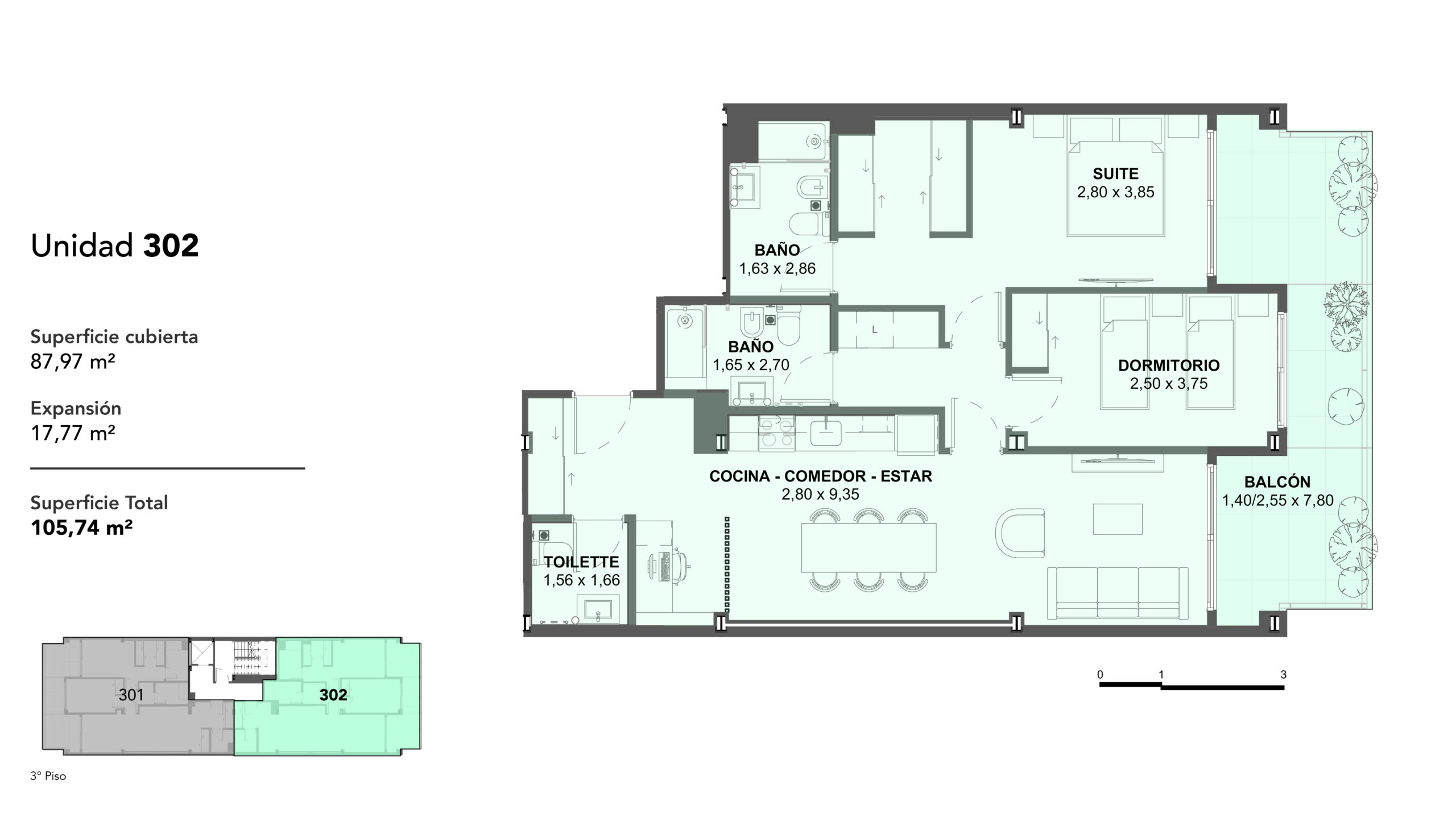 9.3 Plano Unidad - 302